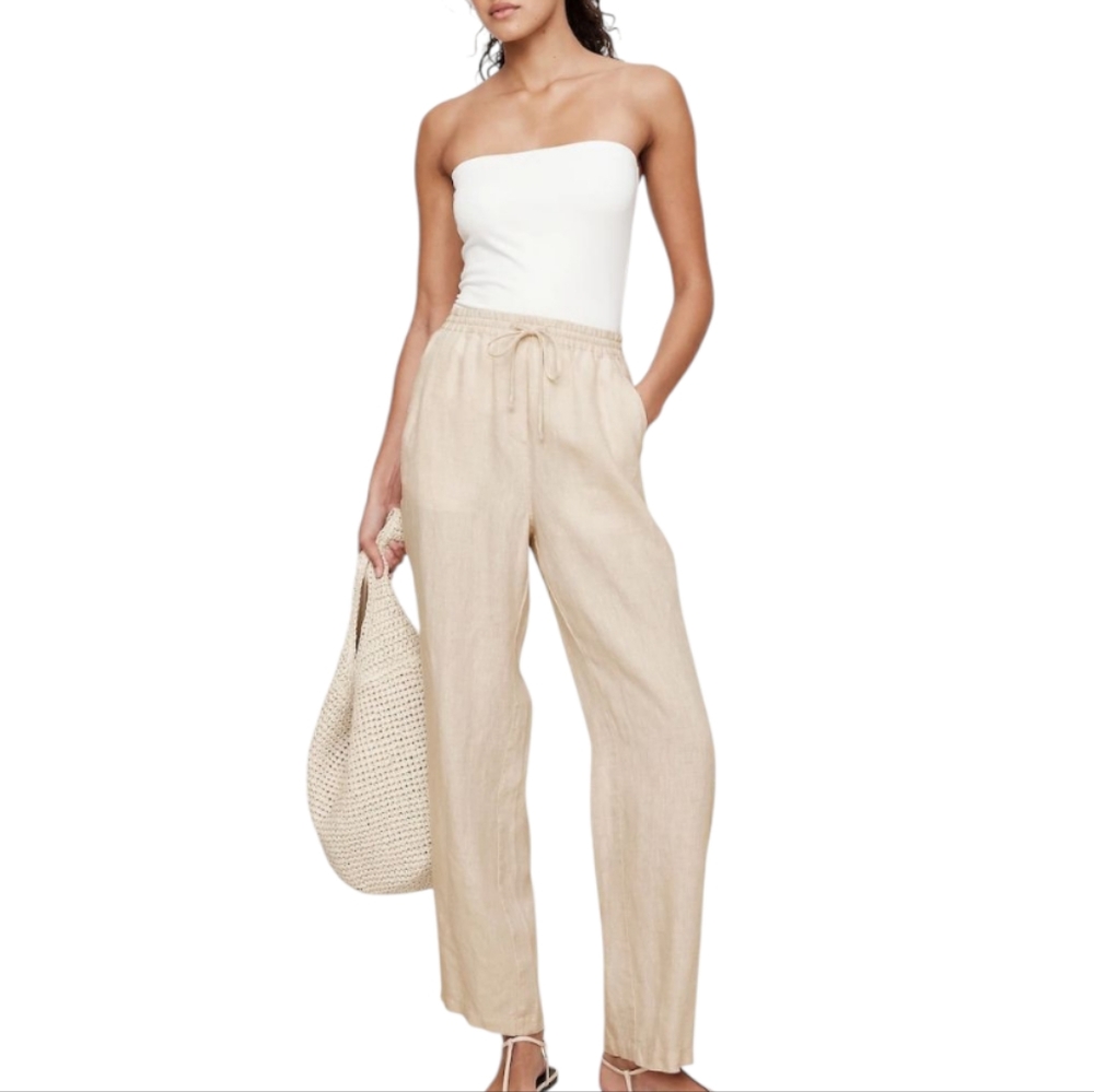 Banana Republic linen blend comfy pants size XL NEW‎
